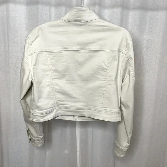 DKNY NWOT Cropped Cotton Jacket with Pockets, Size M - Picture 5 of 10